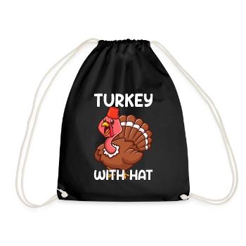 Turquie Turquie Cadeau de Thanksgiving - Sac de sport léger - noir - Devant