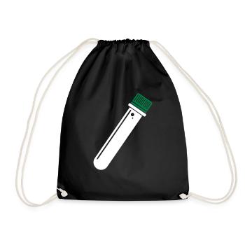 PETling 2farbig - geocaching Container - Turnbeutel - Schwarz - Vorne