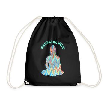 kundalini reiki mit buddha e 70 - Turnbeutel - Schwarz - Vorne