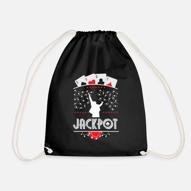 Poker Jackpot - Turnbeutel - Schwarz