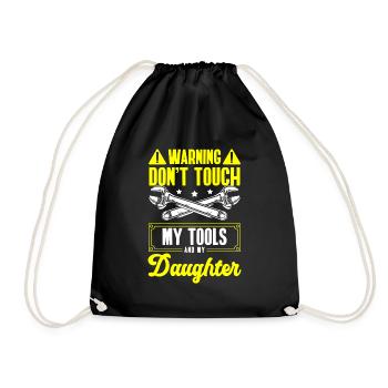 Ne touchez pas à la colère de la devise - Sac de sport léger - noir - Devant