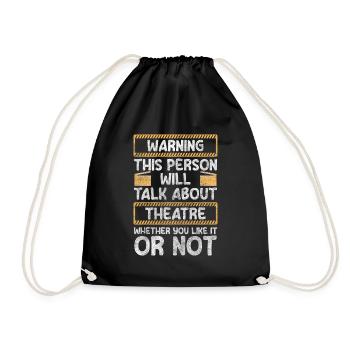 Actrice Drame - Sac de sport léger - noir - Devant