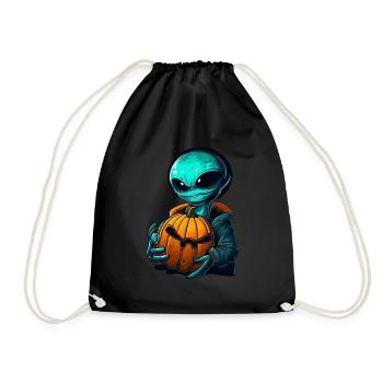 Alien Pumpkin: Halloween Aliens - Sac de sport léger - noir - Devant