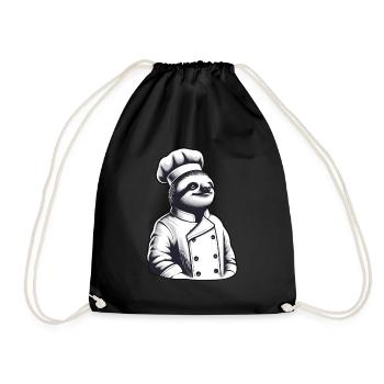 Fier chef paresseux : maître de la cuisine - Sac de sport léger - noir - Devant