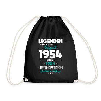 70e anniversaire - Les légendes ont été créées en août 1954 - Sac de sport léger - noir - Devant