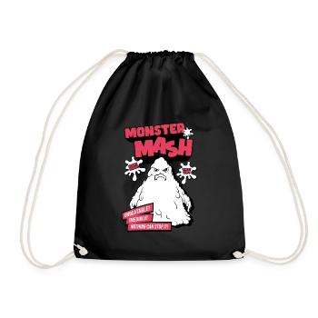 Humor und Monster - Turnbeutel - Schwarz - Vorne