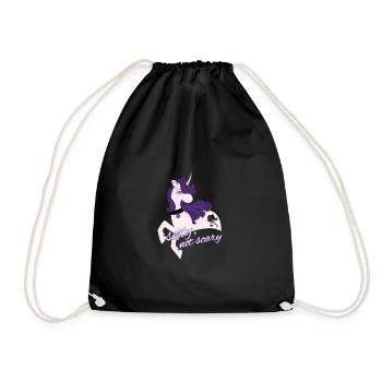 Sexy Gothic Unicorn / Sexy Unicorn - Drawstring Bag - black - Front
