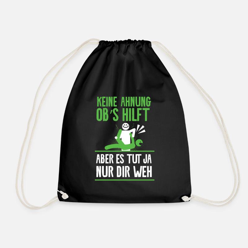 Physiotherapeuten Physio Geschenk Lustig - Turnbeutel - Schwarz