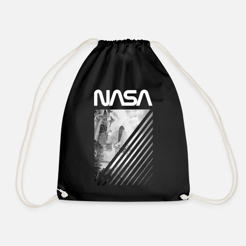 NASA Space Shuttle Start Logo - Turnbeutel - Schwarz