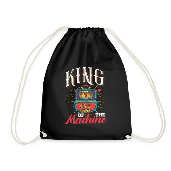 King of the Machine | Casino - Turnbeutel - Schwarz - Vorne
