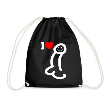 I love cock - Sac de sport léger - noir - Devant