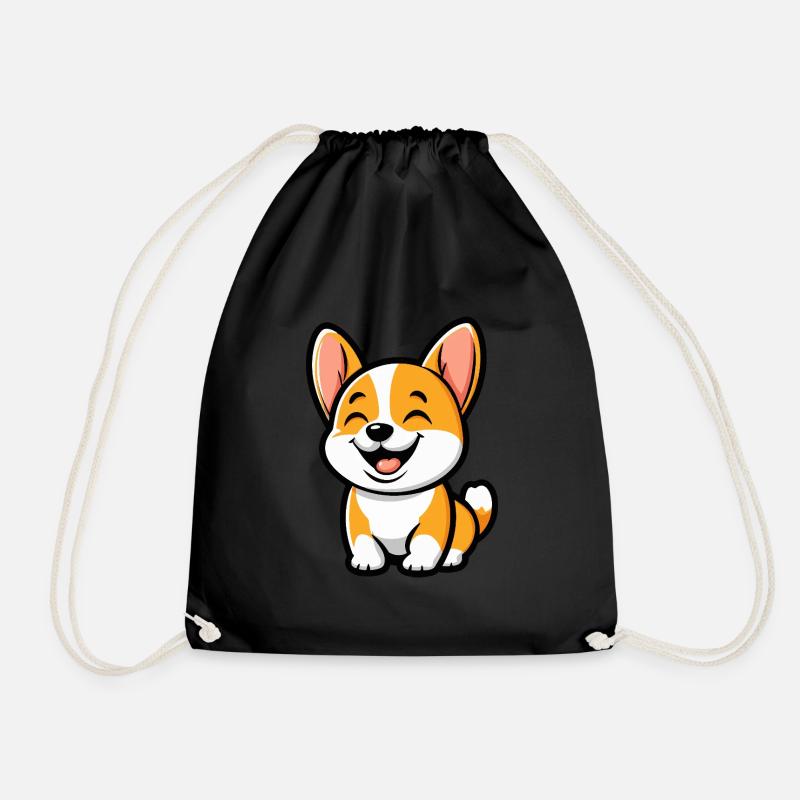 Chien Corgi Mignon - Sac de sport léger - noir