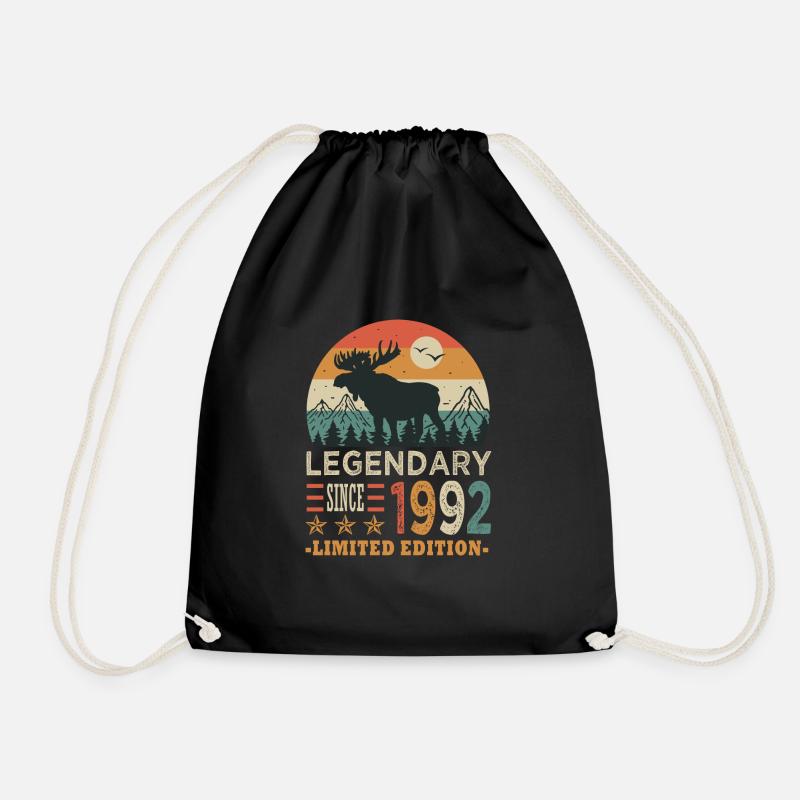 1992 legendary anniversaire né en 1992 - Sac de sport léger - noir