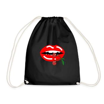 Bouche de cerise - Sac de sport léger - noir - Devant