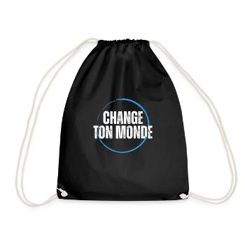 T-shirt positive attitude - Sac de sport léger - noir - Devant