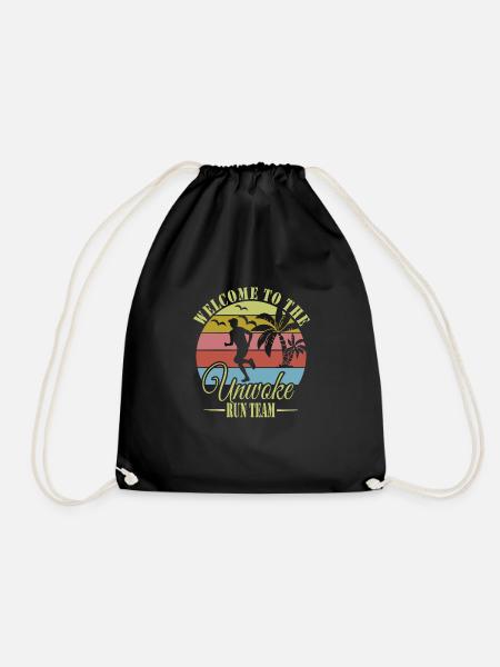 Marathon - Drawstring Bag - black