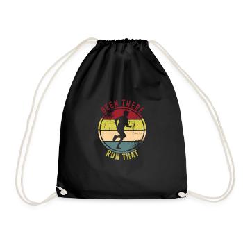 Marathon - Drawstring Bag - black - Front