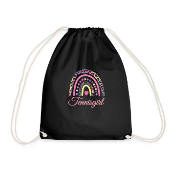 Tennis - Drawstring Bag - black - Front