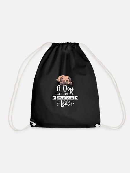 Chien - Sac de sport léger - noir