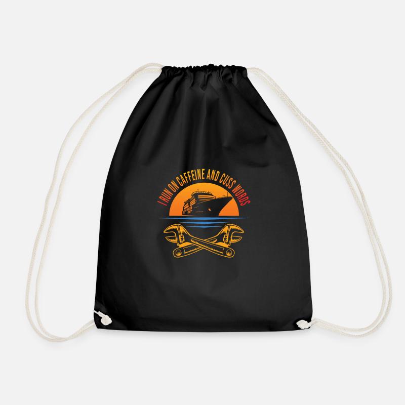 Mécanicien de navire - Sac de sport léger - noir