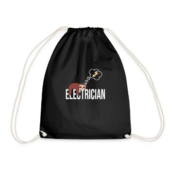 Electrician - Drawstring Bag - black - Front
