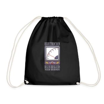 Electrician - Drawstring Bag - black - Front