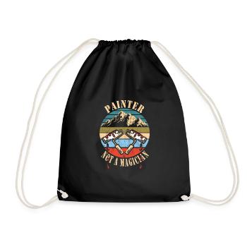 Maler - Turnbeutel - Schwarz - Vorne