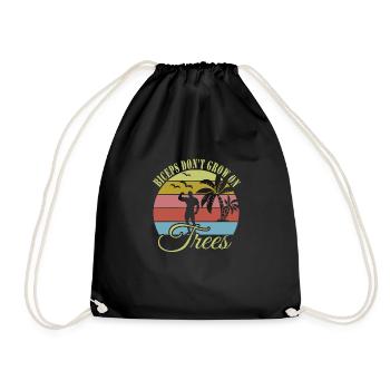 Culturisme - Sac de sport léger - noir - Devant