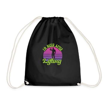 Culturisme - Sac de sport léger - noir - Devant