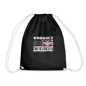 Culturisme - Sac de sport léger - noir - Devant