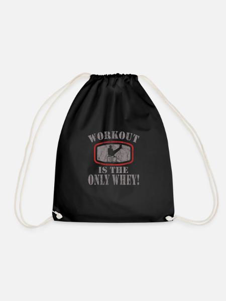 Circuit training - Drawstring Bag - black