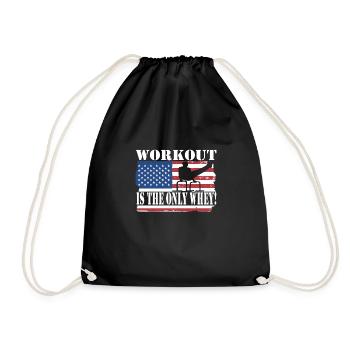 Circuit training - Drawstring Bag - black - Front