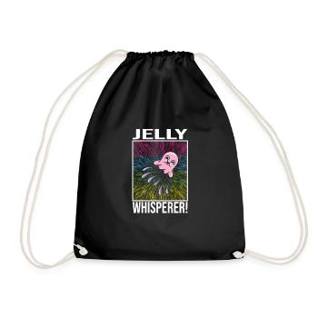 Jelly Whisperer - Drawstring Bag - black - Front