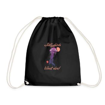 Jelly Whisperer - Drawstring Bag - black - Front