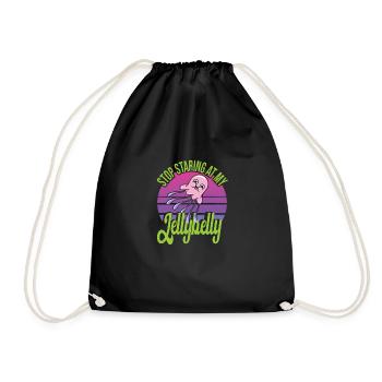 Jelly Whisperer - Drawstring Bag - black - Front