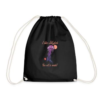 Jelly Whisperer - Drawstring Bag - black - Front