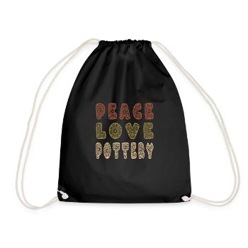 Faire de la poterie - Sac de sport léger - noir - Devant