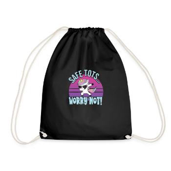 Babysitter - Drawstring Bag - black - Front