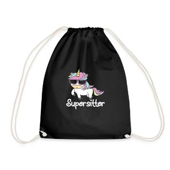 Babysitter - Drawstring Bag - black - Front
