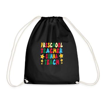 Kindergarten - Drawstring Bag - black - Front