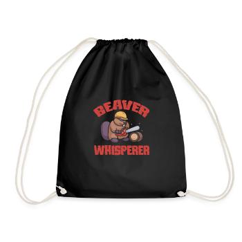 Beaver Nutria - Drawstring Bag - black - Front