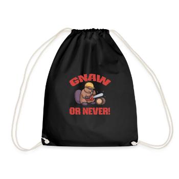 Beaver Nutria - Drawstring Bag - black - Front