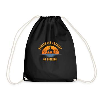 Horseback Archery - Turnbeutel - Schwarz - Vorne
