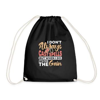 Roleplaying game - Drawstring Bag - black - Front