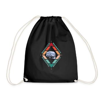 Manatee - Drawstring Bag - black - Front