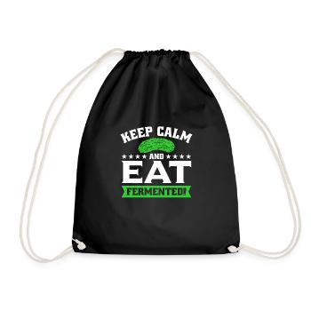 Cucumbers - Drawstring Bag - black - Front