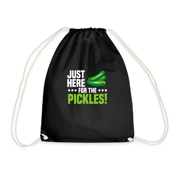 Cucumbers - Drawstring Bag - black - Front