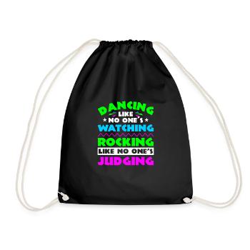 Festival - Drawstring Bag - black - Front