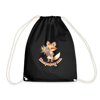 Furry Fandom - Drawstring Bag - black - Front