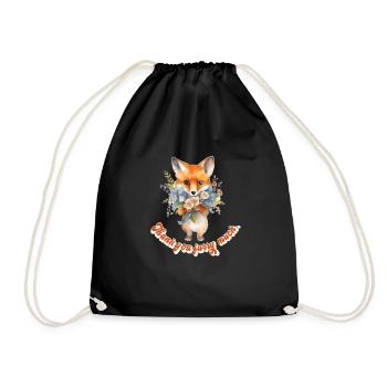 Furry Fandom - Drawstring Bag - black - Front